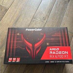 AMD Radeon RX 6700 XT PowerColor Box - Black & Red